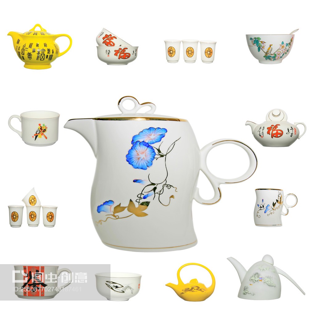 中国陶瓷产品图标Chinese ceramics product icon